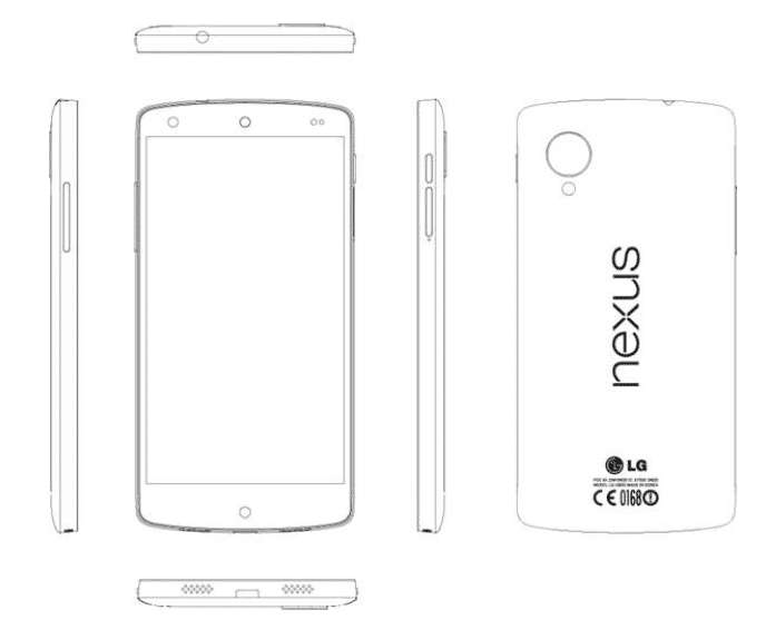 Nexus 5の281ページの詳細なサービスマニュアルと画像が流出 側面はグロス加工 厚さがnexus 4よりも若干薄い模様 アンドロイドラバー