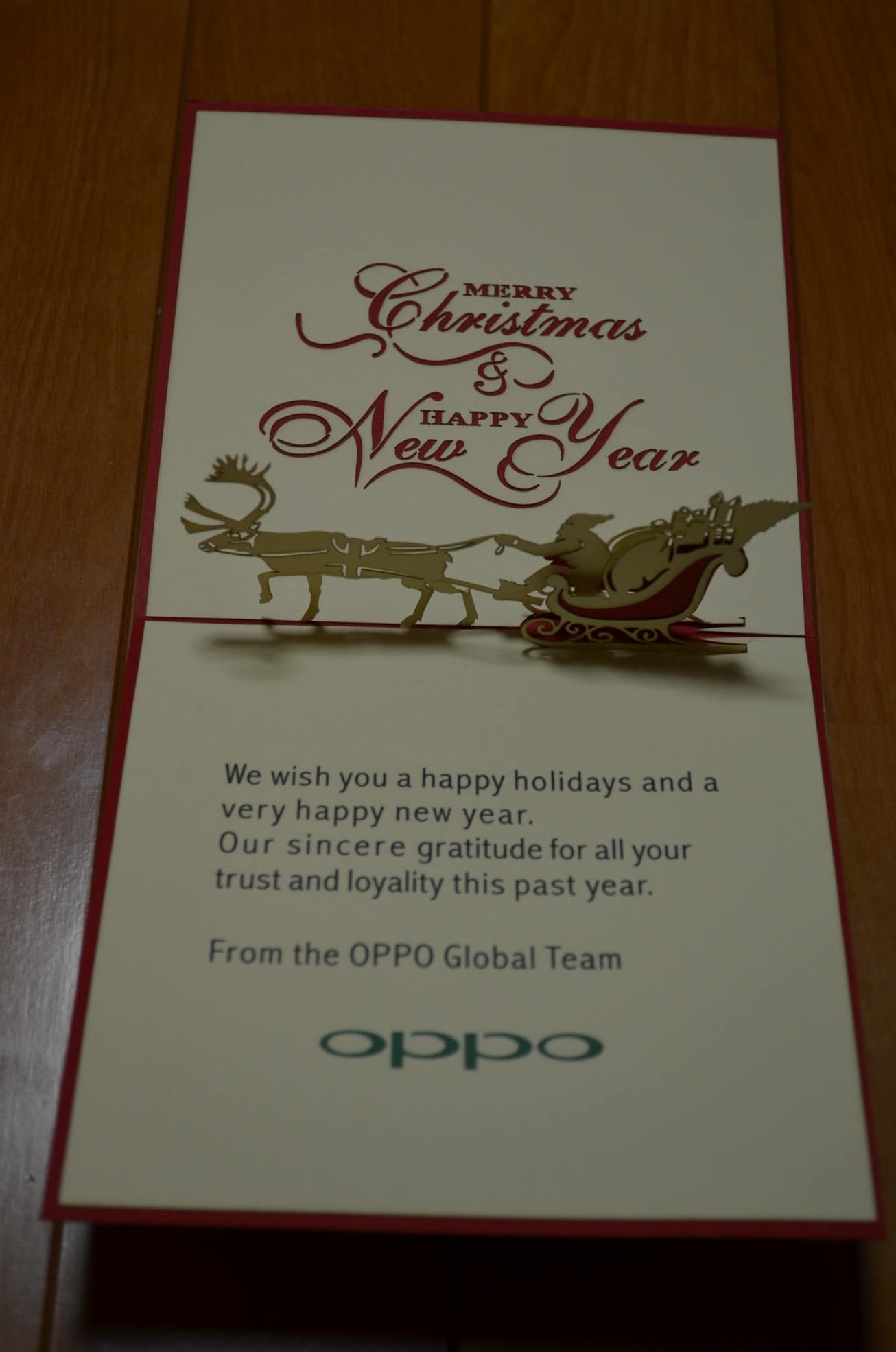 Oppoから突然クリスマスプレゼントのoppo Fan Club Tシャツとクリスマスカードが届いたのでレビュー アンドロイドラバー