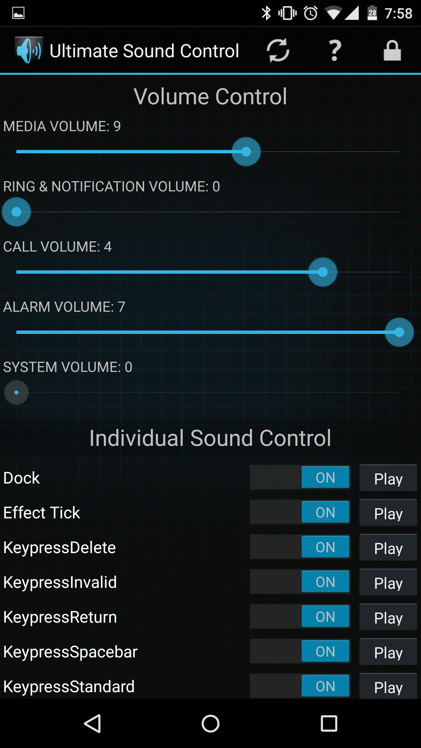 Ultimate Sound Control Androidのカメラシャッター音などをワンタッチで無音化できる便利アプリ 要root アンドロイドラバー